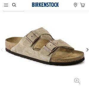 Birkenstock Arizona Suede Leather in Taupe